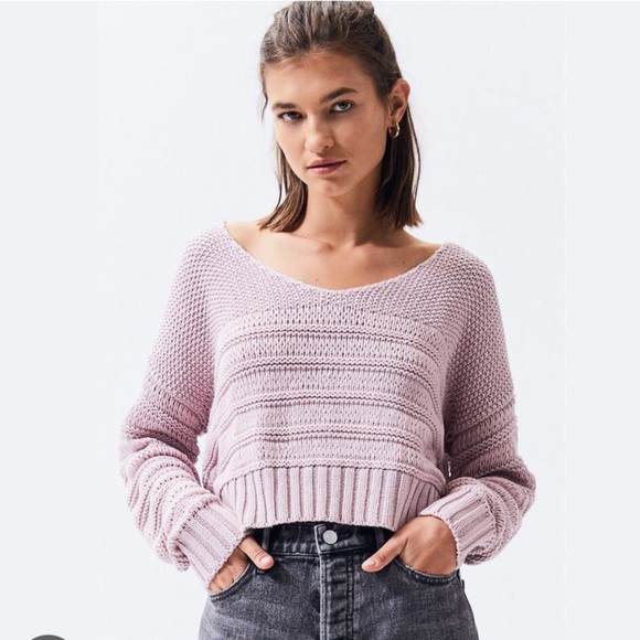 Me to We Light Pink Crew Neck Sweater - Picture 1 of 10